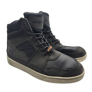 Harley Davidson Eagleson Mens 9 M Black Motorcycle Sneaker Shoes Riding Casual